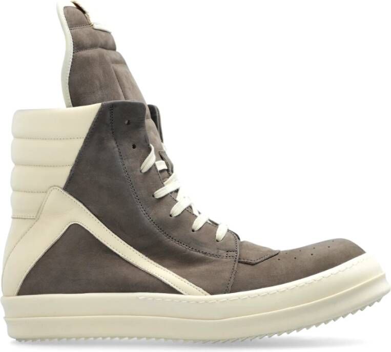 Rick Owens Hoge sneakers Geobasket Brown Heren