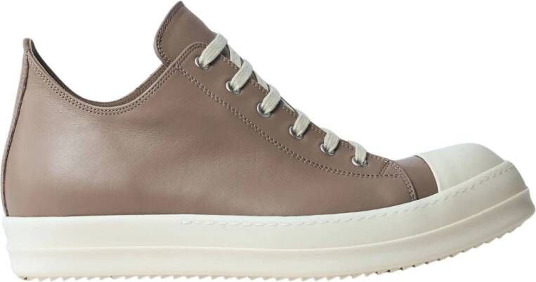 Rick Owens Italiaanse leren lage sneakers Multicolor Heren