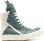 Rick Owens Leren Hoge Sneakers Mondwater Blue Dames - Thumbnail 1