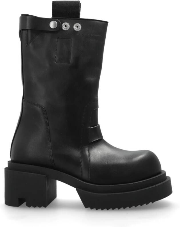 Rick Owens Leren laarzen Pull On Bogun Black Dames