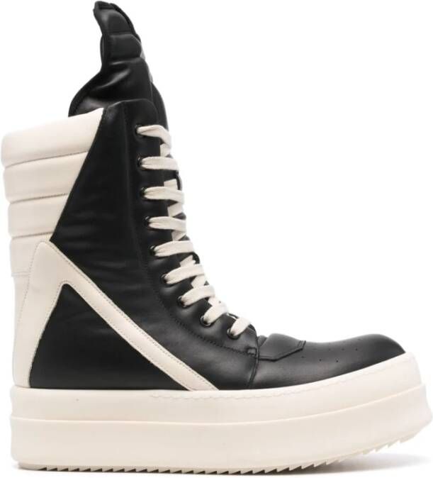 Rick Owens Leren Sneakers Mega Geobasket Stijl Multicolor Heren