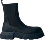 Rick Owens Leren Tractorlaarzen met Track Zool Black Heren - Thumbnail 1