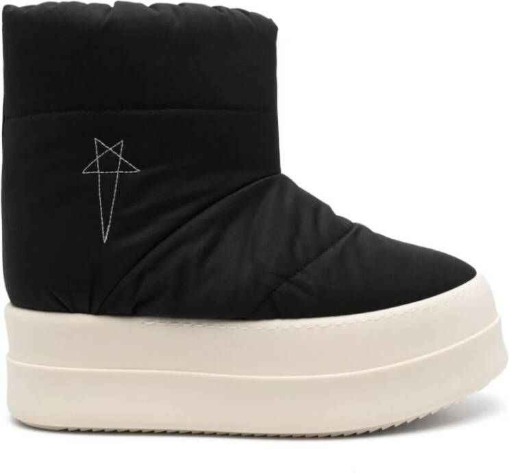 Rick Owens Zwarte Parel Lage Lunar Laarzen Black Heren