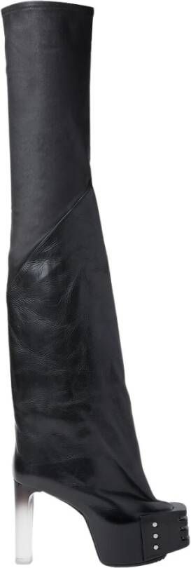 Rick Owens Zwarte Laarzen Stijlvol Model Black Dames