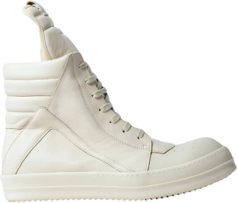 Rick Owens Overdreven Geobasket Sneakers White Heren