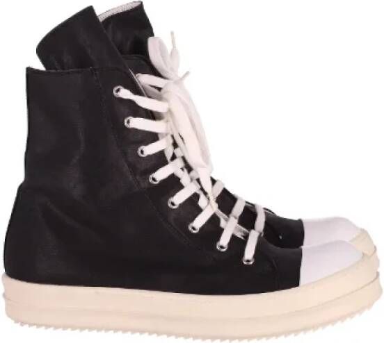 Rick Owens Pre-owned Canvas sneakers Black Dames