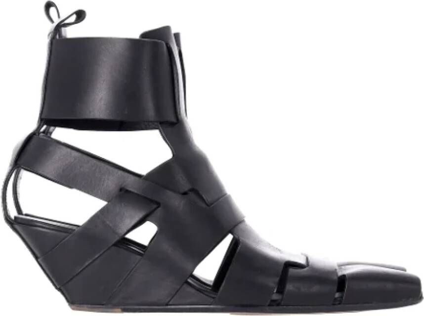 Rick Owens Pre-owned Leather sandals Black Dames