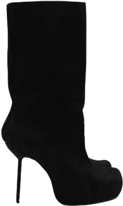 Rick Owens Pre-owned Suede boots Black Dames