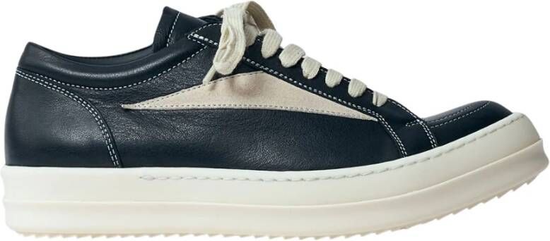 Rick Owens Retro Leren Sneakers Black Dames