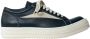 Rick Owens Retro Leren Sneakers Black Heren - Thumbnail 1