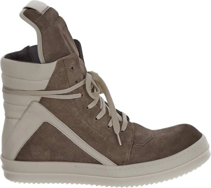 Rick Owens Verhoog je sneaker game met Geobasket high-tops Brown Heren