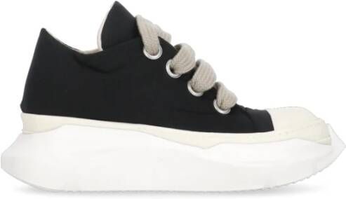 Rick Owens Zwarte Drkshdw Stoffen Sneakers Black Heren