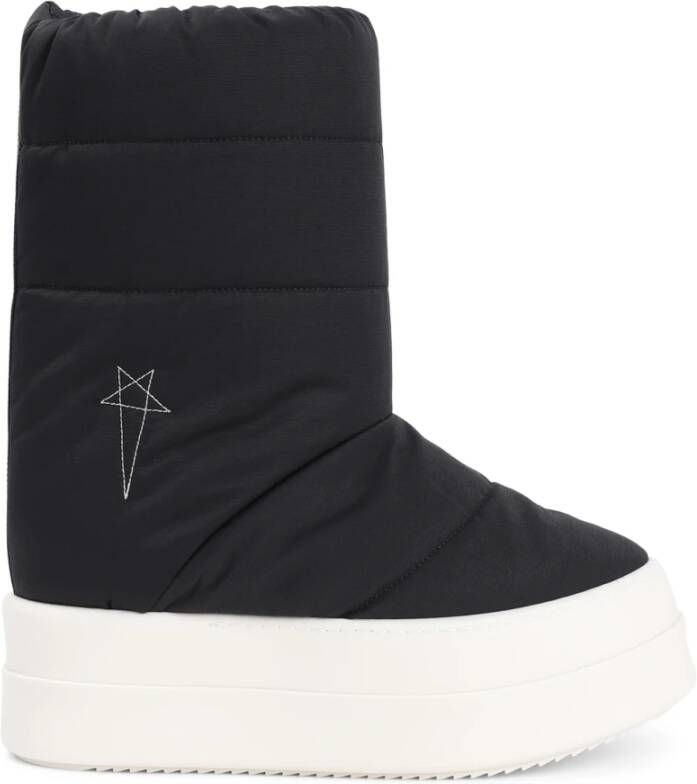 Rick Owens Zwarte Parel Lunar Bumper Laarzen Black Heren