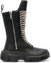 Rick Owens Zwarte Leren Casual Enkellaarzen Black Heren - Thumbnail 1