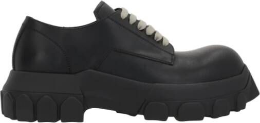 Rick Owens Zwarte Leren Enkellaarzen Black Heren