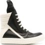 Rick Owens Zwarte Leren High Top Sneakers Black Dames - Thumbnail 1