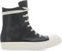 Rick Owens Zwarte Leren High Top Sneakers Black Dames - Thumbnail 1