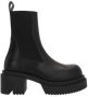 Rick Owens Zwarte Leren Platformlaarzen Black Dames - Thumbnail 1