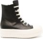 Rick Owens Zwarte Leren Sneakers Metalen Details Black Dames - Thumbnail 1