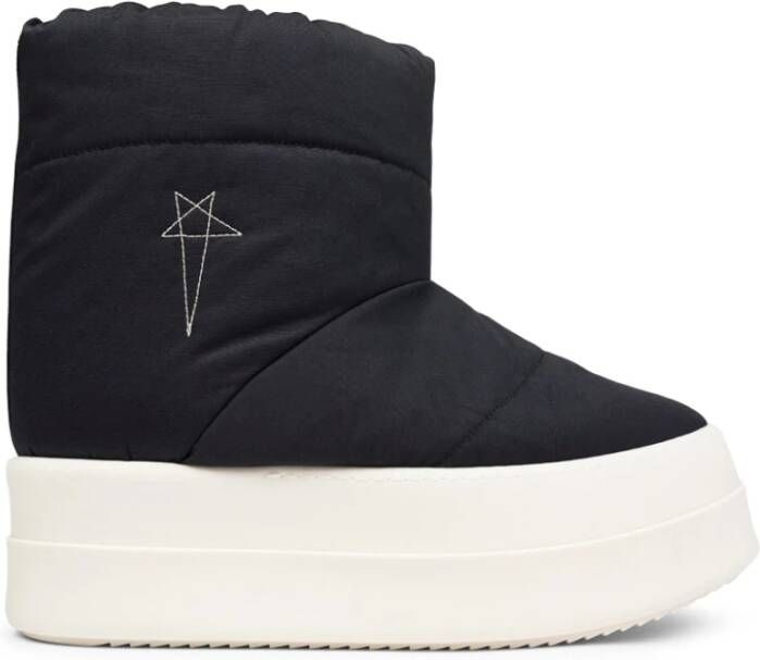 Rick Owens Zwarte Lunar Bumper Lage Sneakers Black Dames