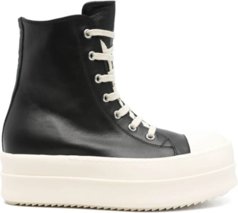 Rick Owens Zwarte Sneakers met Mega Bumper Black Dames