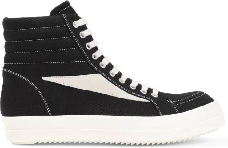 Rick Owens Zwarte Sneakers voor Mannen Aw24 Black Heren