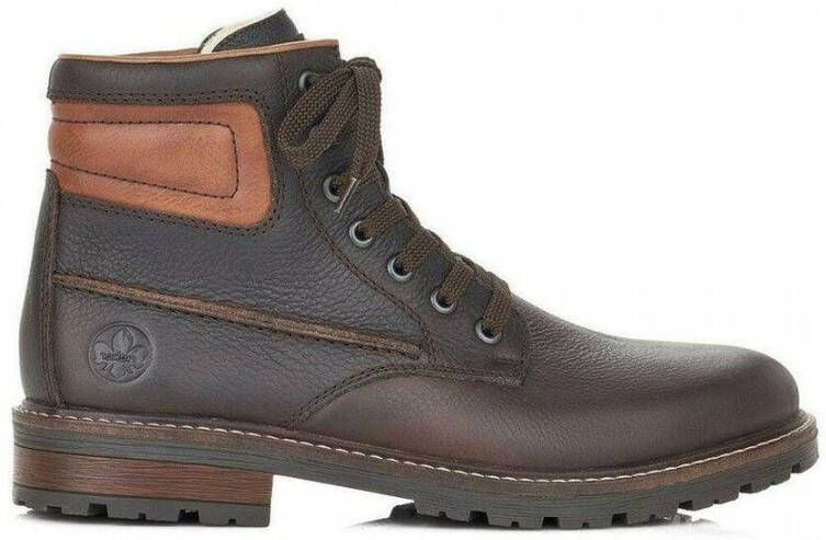 Rieker Bruine Casual Gesloten Heren Enkellaarzen Brown Heren