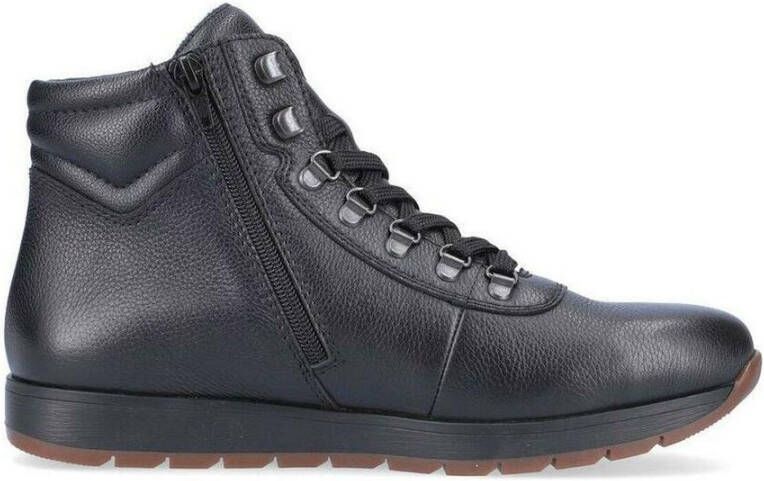 Rieker Zwarte casual gesloten booties voor heren Black Heren