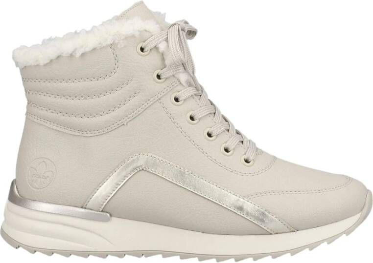 Rieker Beige Casual Enkellaarsjes voor dames Beige Dames