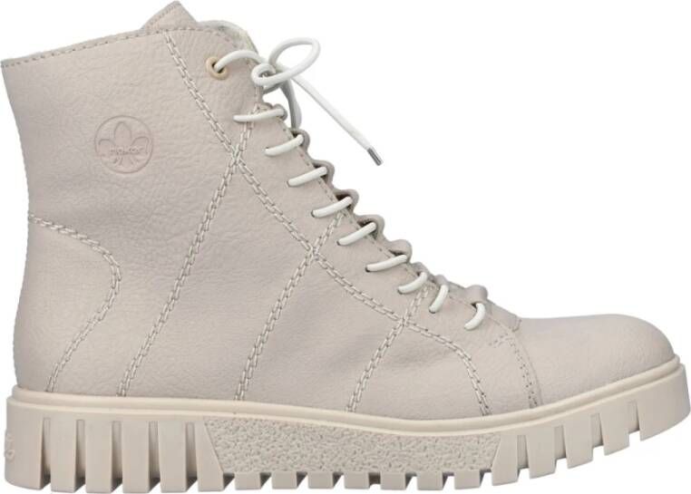 Rieker Beige Casual Enkellaarsjes voor dames Beige Dames