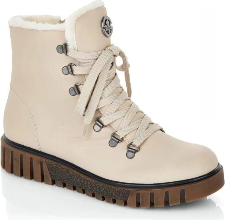 Rieker Beige Casual Gesloten Booties Beige Dames