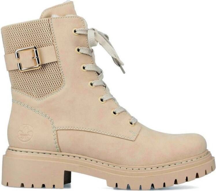 Rieker Beige casual gesloten laarsjes Beige Dames