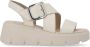 Rieker Beige Casual Platte Sandalen Vrouwen Beige Dames - Thumbnail 1