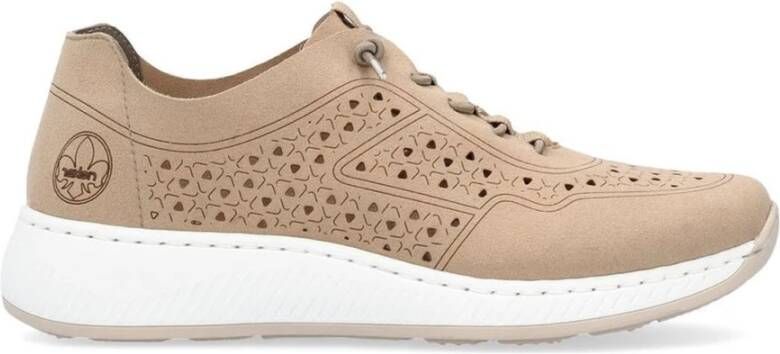 Rieker Beige Sneakers voor Vrouwen Beige Dames