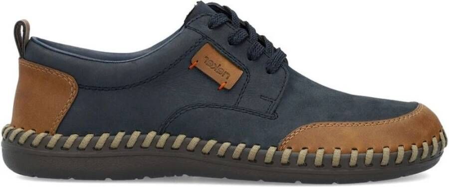 Rieker Blauwe Sneakers voor Mannen Blue Heren