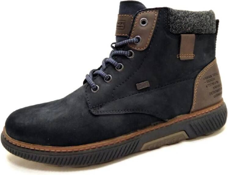 Rieker Blauwe Veterschoenen Blue Heren