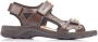 Rieker Bruine leren platte sandalen Bruin Heren - Thumbnail 2