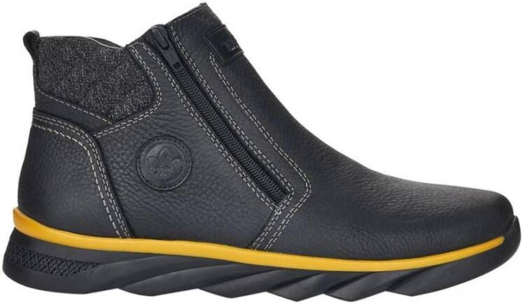 Rieker Zwarte Casual Gesloten Booties Black Heren - Foto 1