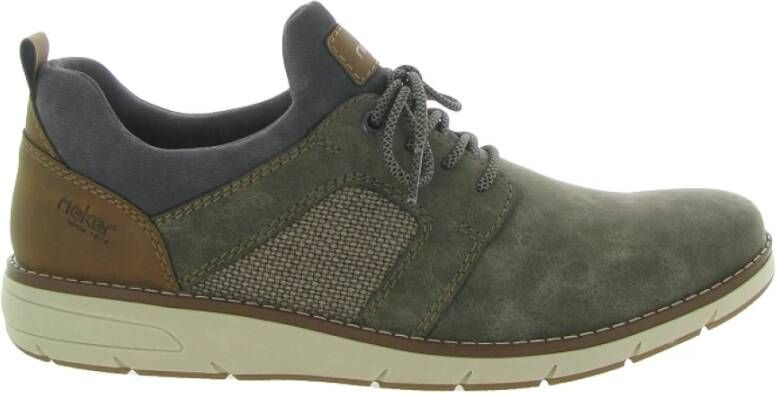 Rieker Casual Schoenen Zwart Leer Brown Heren