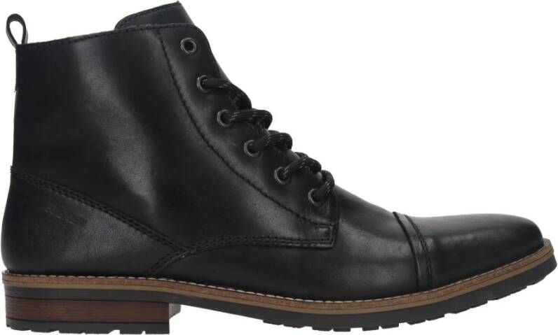 Rieker Comfortabele zwarte veterschoenen voor heren Black Heren