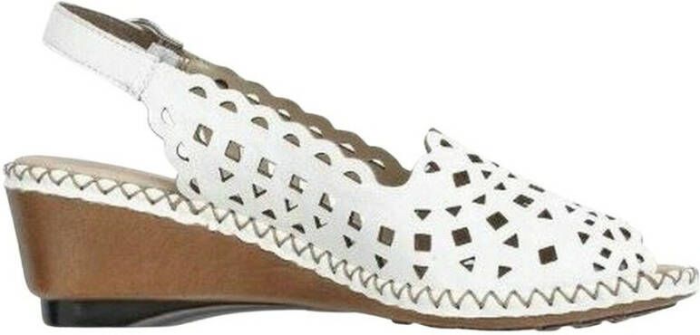 Rieker Flat Sandals Wit Dames