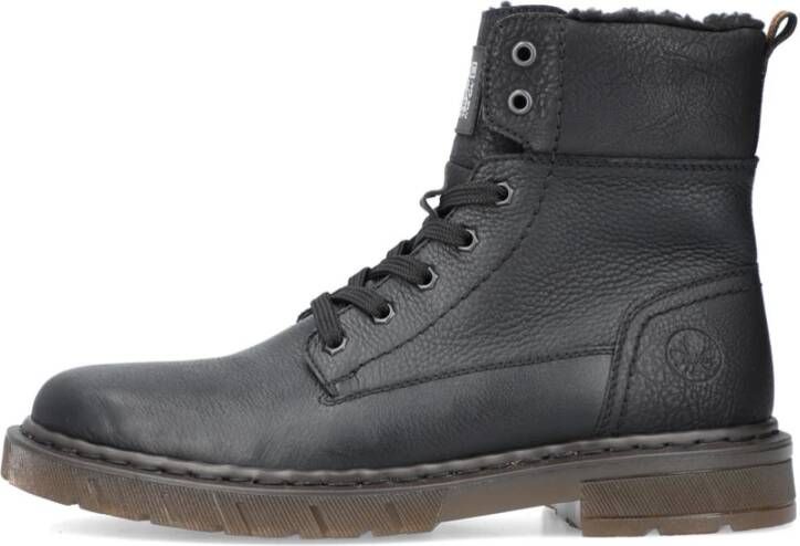 Rieker Grafiet Veterschoenen voor Mannen Black Heren