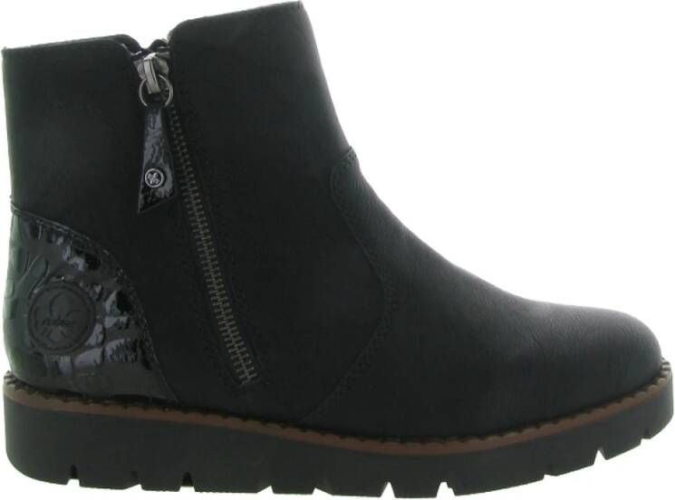 Rieker Groene Schoenen Black Dames