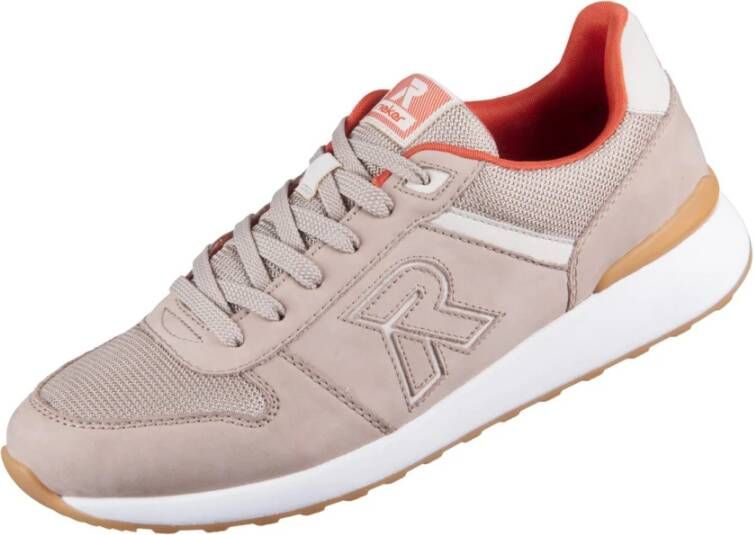 Rieker Lehm Sneaker Schoenen Beige Heren