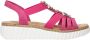 Rieker Roze zomersandalen met stenen en schelpen Pink Dames - Thumbnail 3