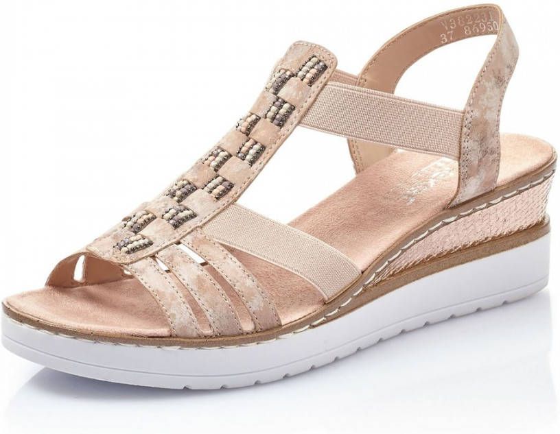 Rieker Casual Flat Sandals Roze Dames