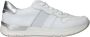 Rieker Witte Leren Sneakers met Zilveren Details White Dames - Thumbnail 8