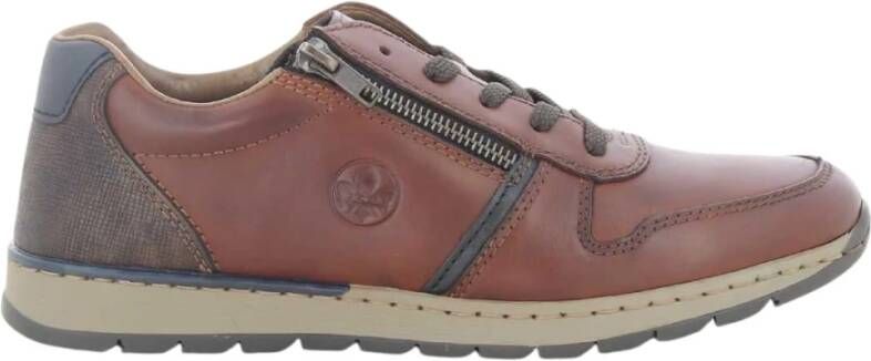 Rieker Stijlvolle Cognac Sneakers voor Heren Bruin Heren