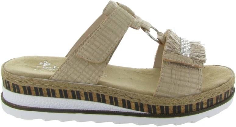 Rieker Stijlvolle Schoenen V7986 Beige Dames