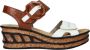 Rieker Trendy Platform Sandaal met gesp Multicolor Dames - Thumbnail 4